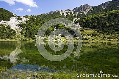 Satorsko lake - in the western regions of Bosnia Stock Photo