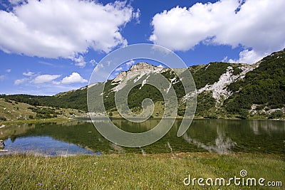 Satorsko lake - in the western regions of Bosnia Stock Photo