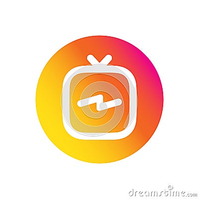 Igtv vector icon. Popular social media Vector Illustration