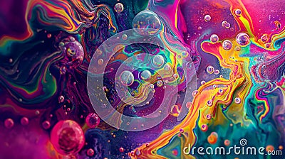 saturated colorful mad abstract background, random different shapes and objects, hallucinations of ancient shaman after Stock Photo