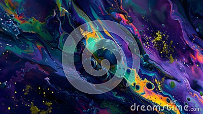 saturated colorful mad abstract background, random different shapes and objects, hallucinations of ancient shaman after Stock Photo