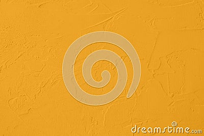 saturated yellow colored low contrast Concrete textured background with roughness and irregularities Stock Photo