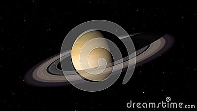 Saturn in space. Stock Photo