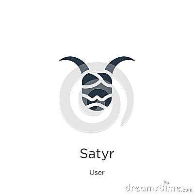 Satyr icon vector. Trendy flat satyr icon from user collection isolated on white background. Vector illustration can be used for Vector Illustration