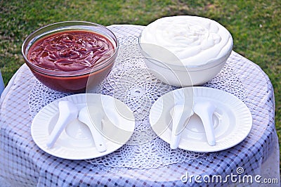 Sauce assortment Stock Photo