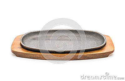 Saucepan (Hot plate) steak Stock Photo