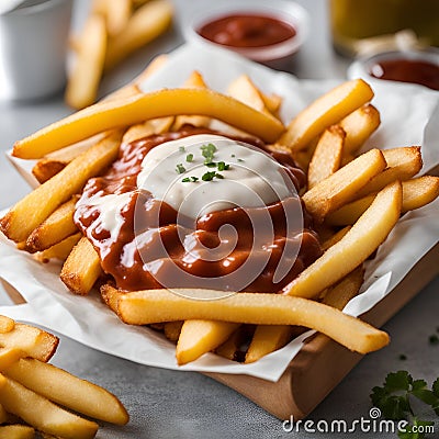 Saucy Stuffed French Fries: A Flavorful Delight!