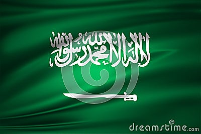 Saudi arabia flag illustration Cartoon Illustration