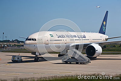 The Saudi Arabian Boeing 777 Editorial Stock Photo