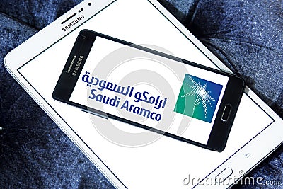 Saudi aramco logo Editorial Stock Photo