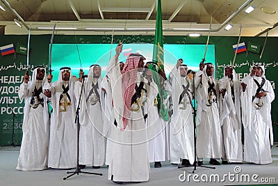 Saudi culture week in Russia. Editorial Stock Photo