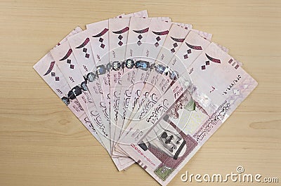 Saudi Riyals Stock Photo