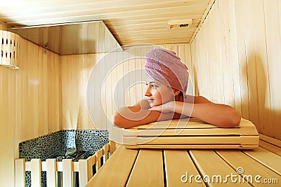 Sauna Stock Photo