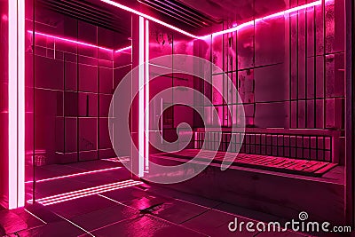 sauna code render the sauna scene as a matrix code creating a fu Stock Photo