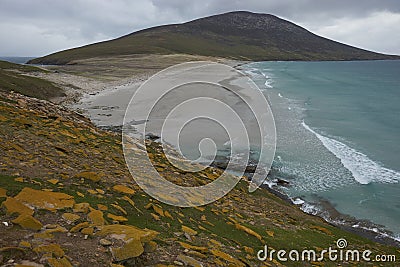 Saunders Island in the Falkland Islands Stock Photo