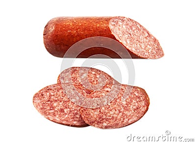 Sausage salami Stock Photo