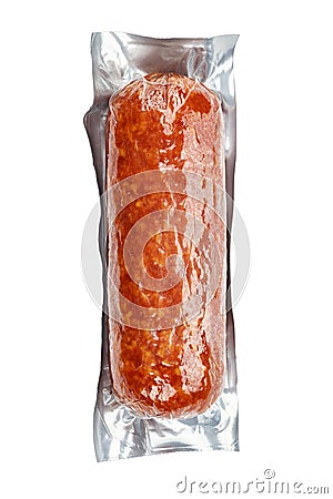 Sausage on a white background Stock Photo