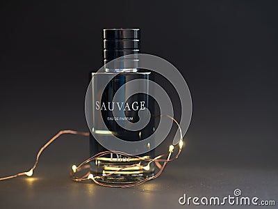 SAUVAGE Parfum by Dior. Aftershave Perfume Fragrance for Men by French Fashion House Christian Dior. Usa, March 2020 Editorial Stock Photo