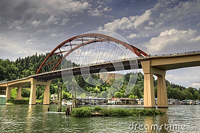 Sauvie Island Bridge Stock Photo