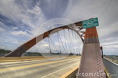 Sauvie Island Bridge 3 Stock Photo