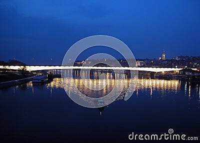Sava river Stock Photo