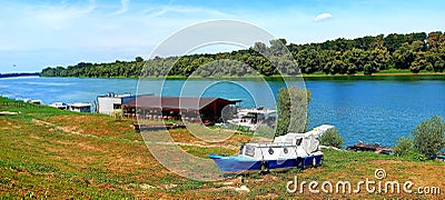 Sava river, Brcko Stock Photo