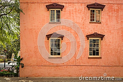 The Olde Pink House Editorial Stock Photo