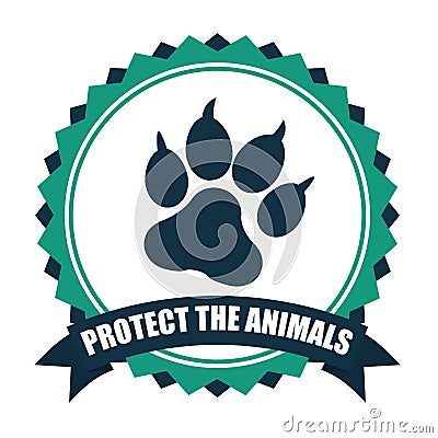 Save the animals design Cartoon Illustration