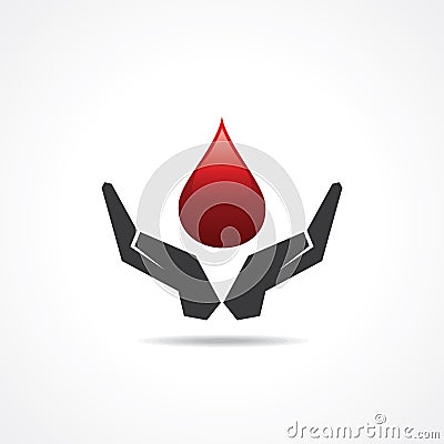 Save blood concept Vector Illustration