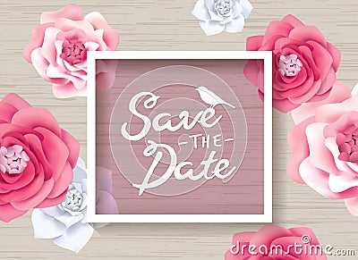 Save the date Vector Illustration