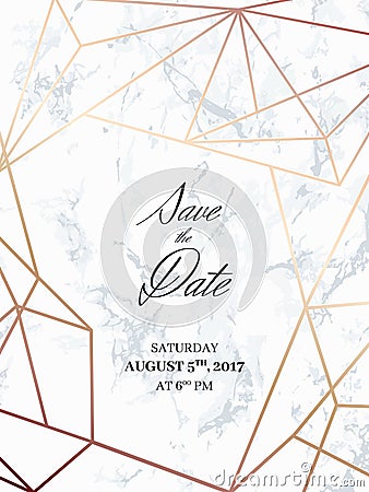 Save the date design template Vector Illustration