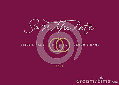 Save the date Vector Illustration