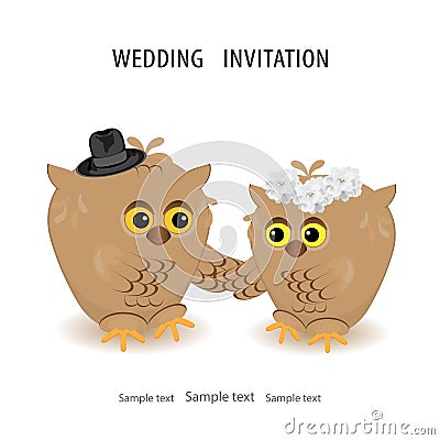 save the date wedding invitation card template.Vector illustrati Vector Illustration