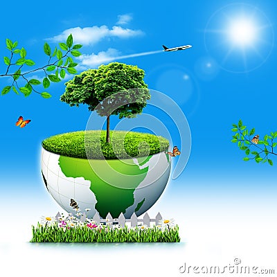 Save the Earth. Stock Photo