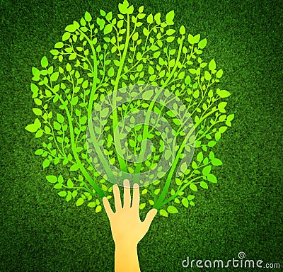 Save the Earth logo Stock Photo