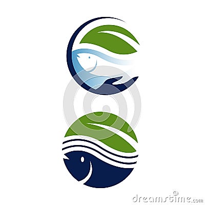 save earth nature environmental conservation logo design vector illustration Vector Illustration