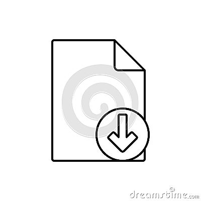 Save file download icon, save data vector illustration Vector Illustration