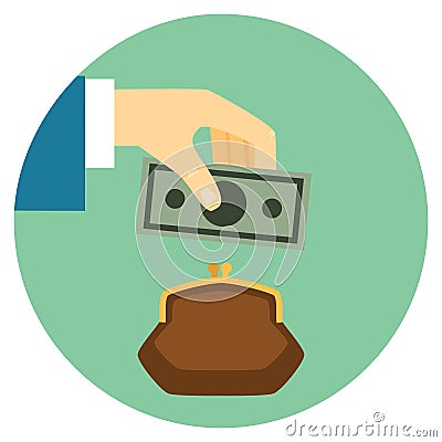 Save Money Icon Vector Illustration