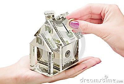 Save Money on a New House Stock Photo