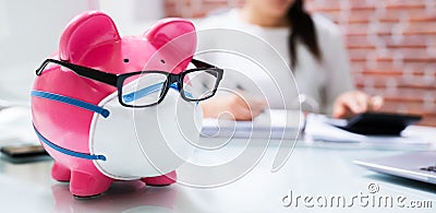 Save Money Piggybank And Budgeting Stock Photo