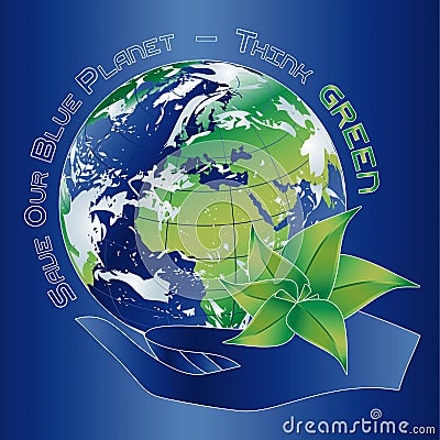 Save our Blue Planet Vector Illustration