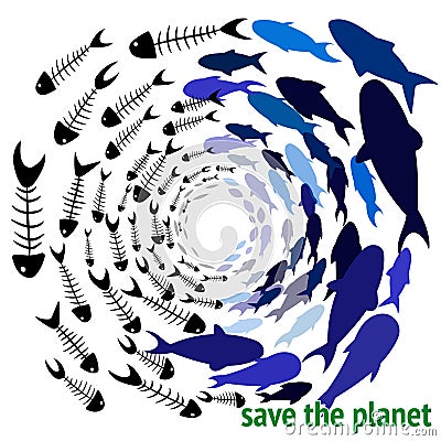 Save our Oceans Vector Illustration