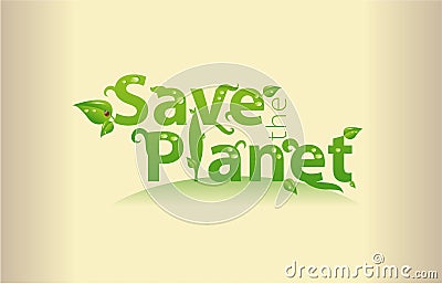 Save the Planet Vector Illustration