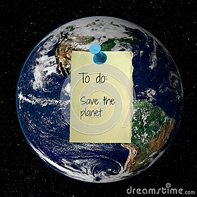 Save the Planet Stock Photo