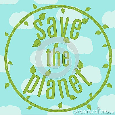 Save the planet Stock Photo