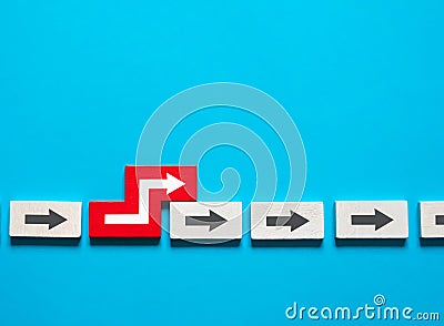 Save time and skip queue. Out of turn. Make an fast career, have an advantage. To be out of competition, to act atypically. Fast Stock Photo