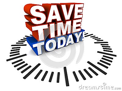 Save time today Stock Photo