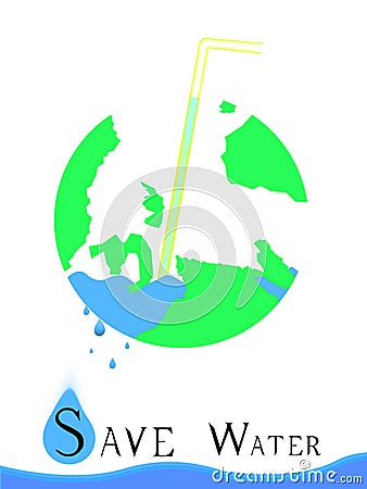 Save water save earth Stock Photo