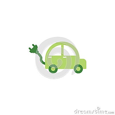 Save the world, electric car colored icon. Elements of save the earth illustration icon. Signs and symbols can be used for web, Vector Illustration