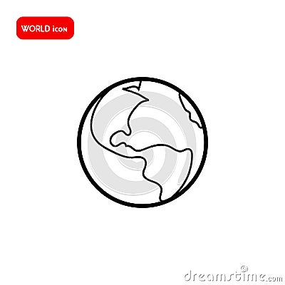 Save the world icon. Vector illustration Vector Illustration